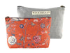 Global Art Borsa per cosmetici Black Bird Red / Grey, l23xL4xH15,5 cm