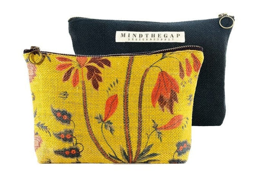 Borsa per cosmetici Gypsy Ochre Yellow / Navy Blue, l23xL4xH15,5 cm