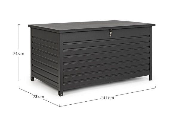 Bizzotto Box portaoggetti da giardino Atlantic Antracite