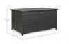 Bizzotto Box portaoggetti da giardino Atlantic Antracite