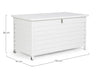 Bizzotto Box portaoggetti da giardino Atlantic Bianco
