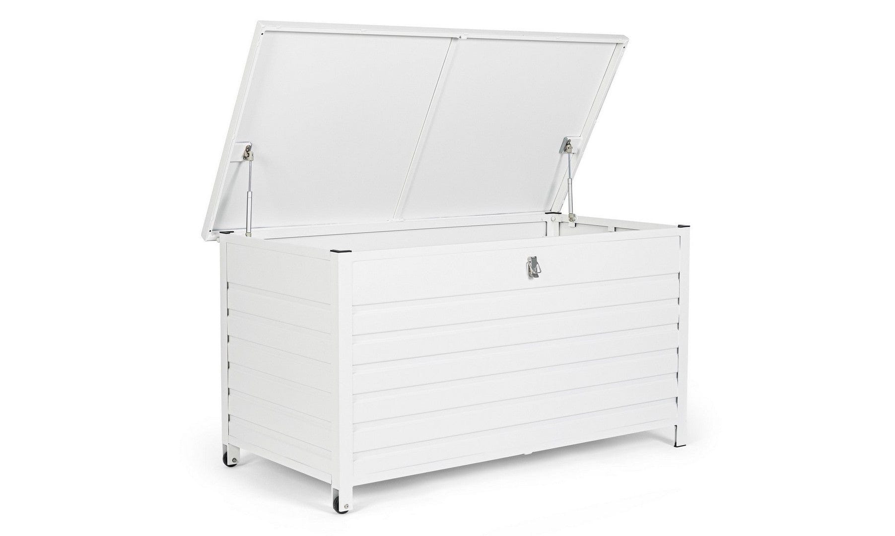 Bizzotto Box portaoggetti da giardino Atlantic Bianco