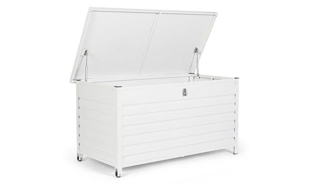 Bizzotto Box portaoggetti da giardino Atlantic Bianco