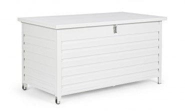 Bizzotto Box portaoggetti da giardino Atlantic Bianco