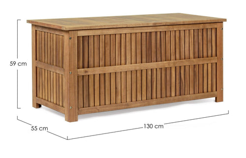 Bizzotto Box portaoggetti da giardino Noemi Naturale