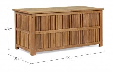 Bizzotto Box portaoggetti da giardino Noemi Naturale