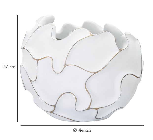 Mauro Ferretti Cachepot Resina Lines cm Ø 44x37