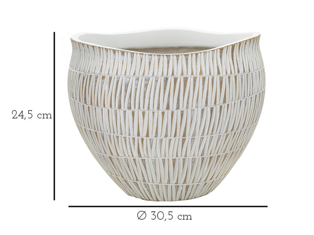 Mauro Ferretti Cachepot Resina Stiky cm Ø 30,5x24,5
