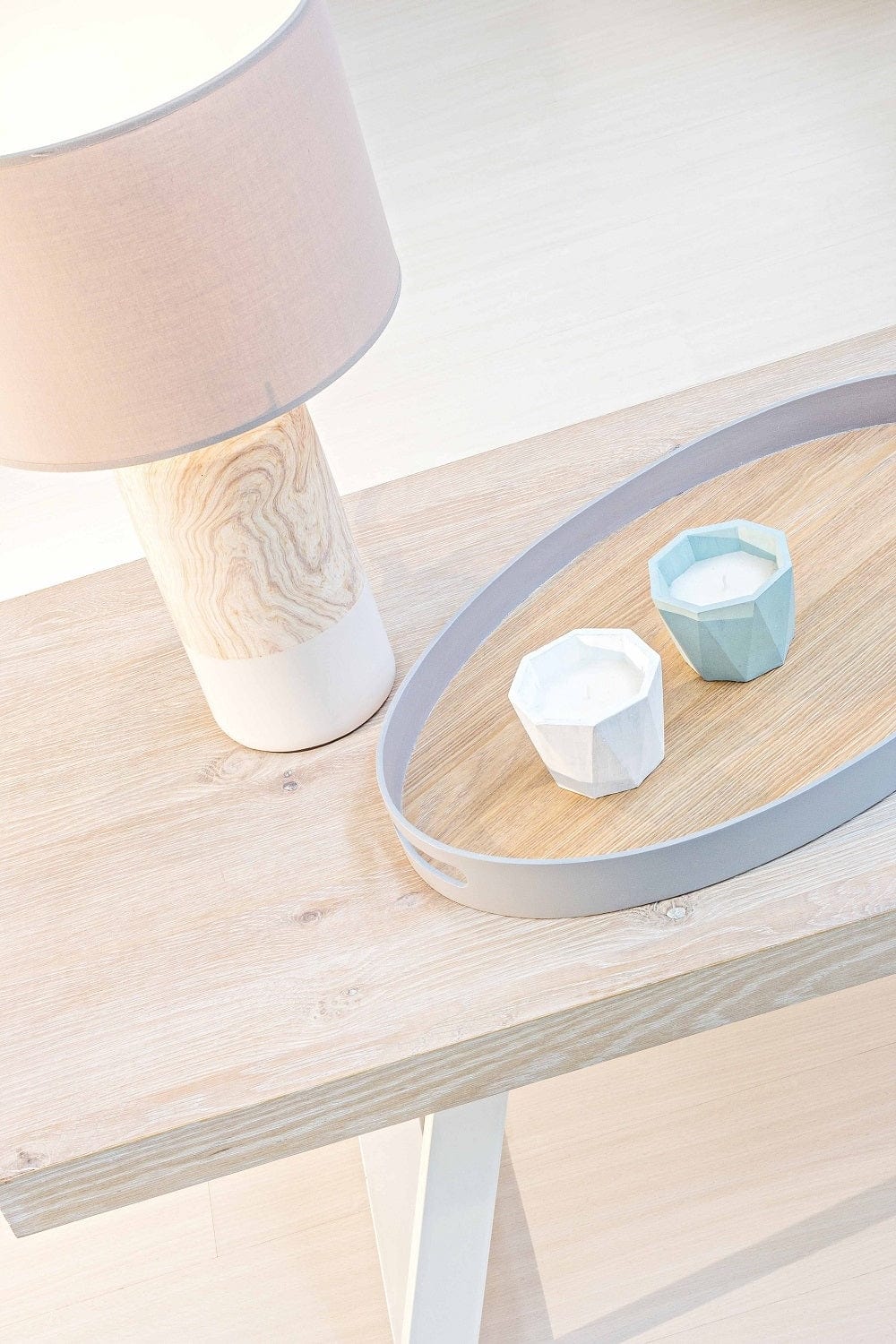 Bizzotto Candela decorative Ava Hexagonal Grigio