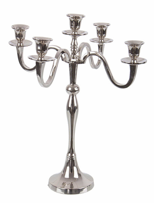 Bizzotto Candeliere 5 braccia Norah Argento