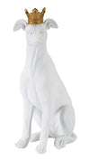 Mauro Ferretti Cane C/Corona Bianco cm 20x12,5x33