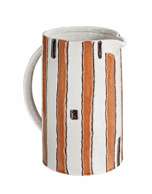 Bizzotto Caraffa decorativa Etnic Bianco
