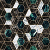 Global Art Carta da parati digitale HEXA Onyx