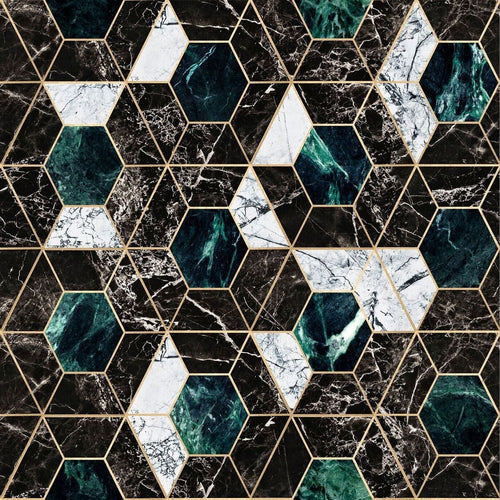 Global Art Carta da parati digitale HEXA Onyx