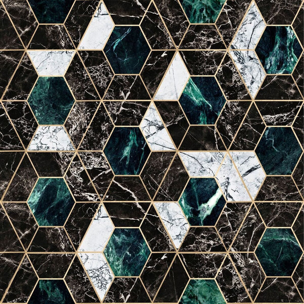 Global Art Carta da parati digitale HEXA Onyx