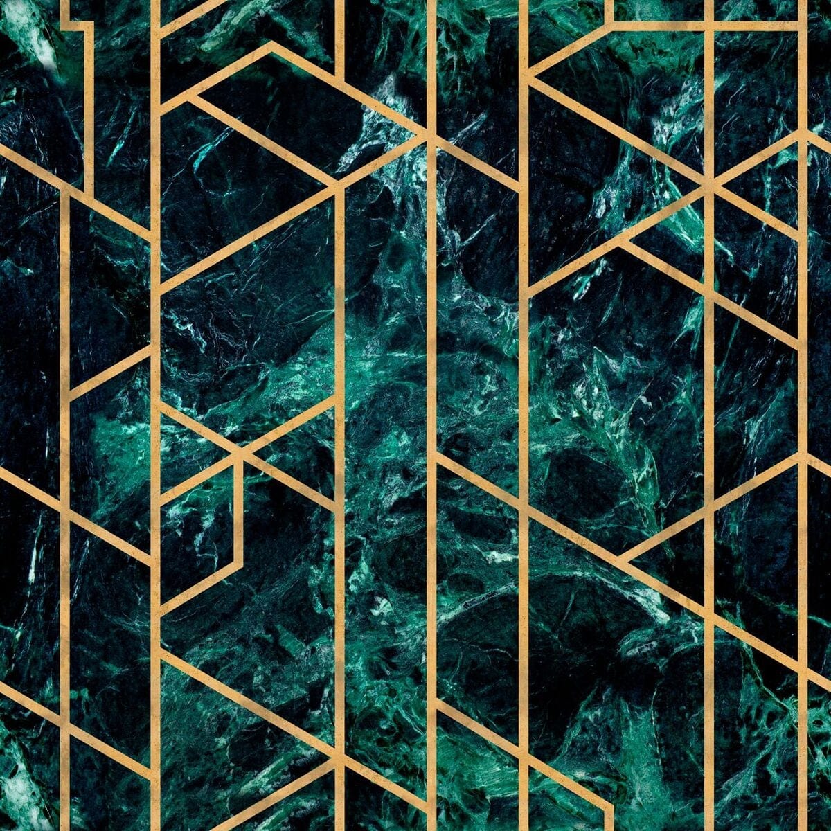 Global Art Carta da parati digitale stampata GRAMERCY Emerald