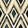 Global Art Carta da parati stampata Diamanti digitali in ottone