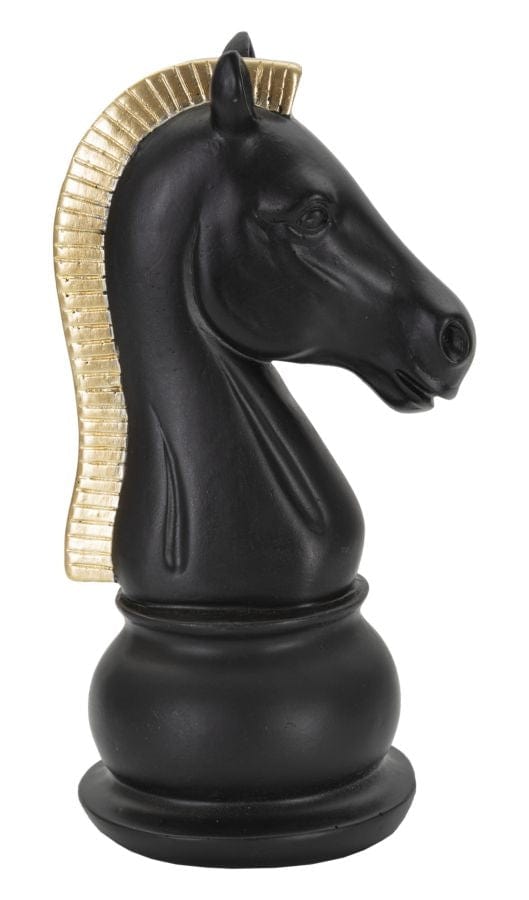 Mauro Ferretti Cavallo Nero E Oro cm 10,5x8,5x19