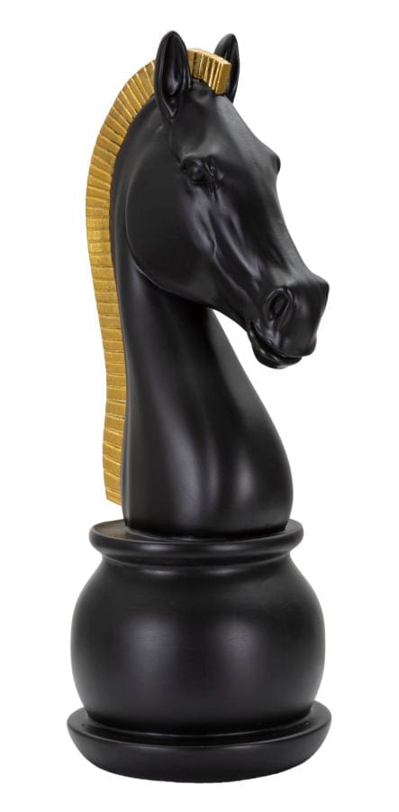 Mauro Ferretti Cavallo Nero E Oro cm Ø 18,5x50
