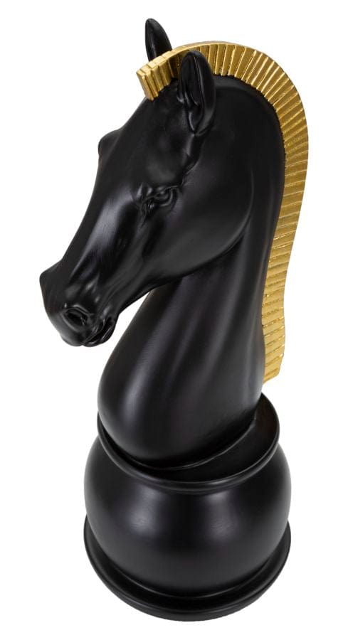 Mauro Ferretti Cavallo Nero E Oro cm Ø 18,5x50