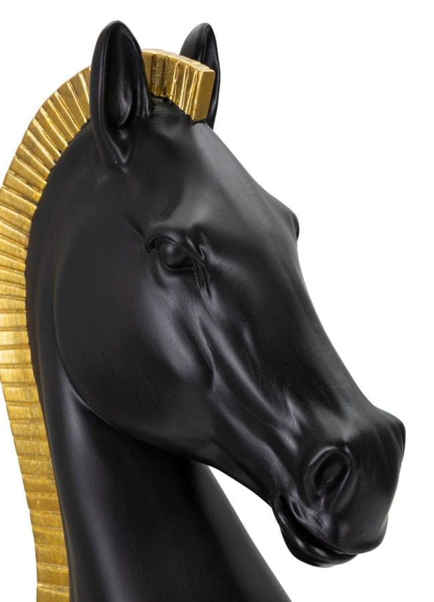 Mauro Ferretti Cavallo Nero E Oro cm Ø 18,5x50