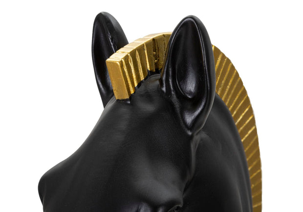 Mauro Ferretti Cavallo Nero E Oro cm Ø 18,5x50