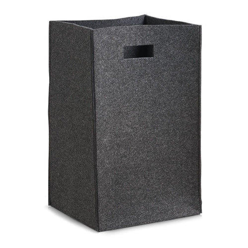 Zeller Cesto per il bucato Cozy, in pasla, antracite, l35xl30xh55 cm