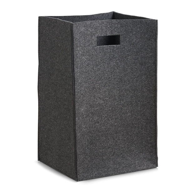 Zeller Cesto per il bucato Cozy, in pasla, antracite, l35xl30xh55 cm