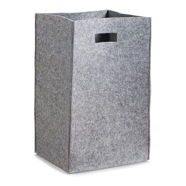 Zeller Cesto per il bucato Cozy, in pasla, grigio, l35xl30xh55 cm