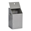 Zeller Cesto portabiancheria con coperchio Home, Poliestere grigio, l34xl34xh60 cm
