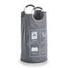 Zeller Cesto portabiancheria con manici Design, Poliestere Grigio, Ø 36xH72 cm