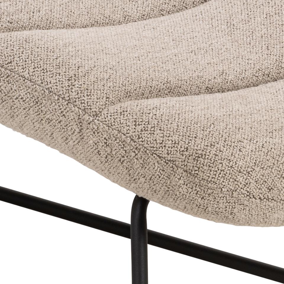 Actona Chaise longue in tessuto Chaplin Marrone