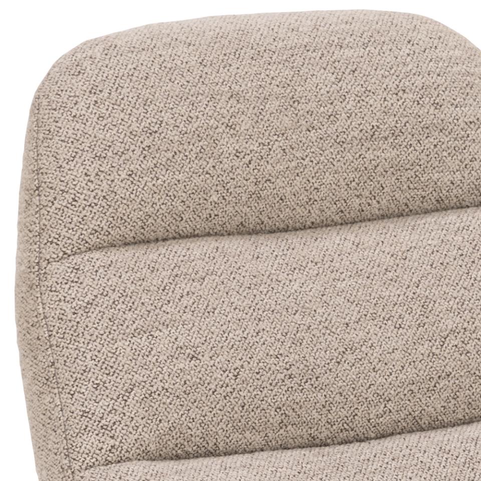 Actona Chaise longue in tessuto Chaplin Marrone