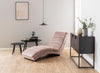 Actona Chaise longue in velluto Slinky Rosa