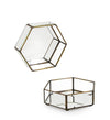 Moycor Cofanetto decorative Hexagonal Piccola Trasparente