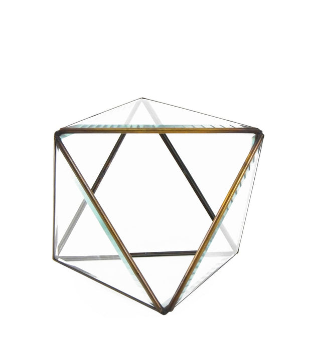 Moycor Cofanetto decorative Triangles Trasparente