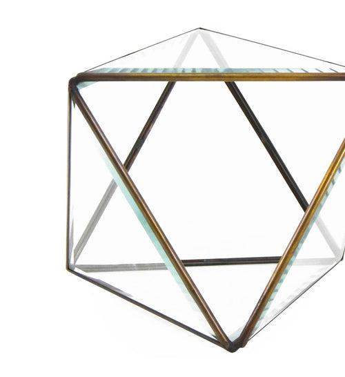 Moycor Cofanetto decorative Triangles Trasparente