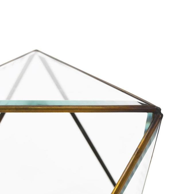 Moycor Cofanetto decorative Triangles Trasparente