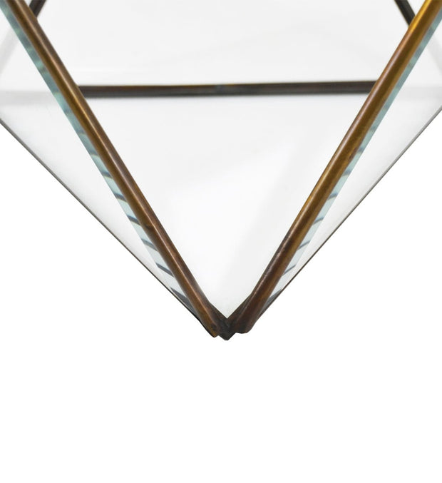 Moycor Cofanetto decorative Triangles Trasparente