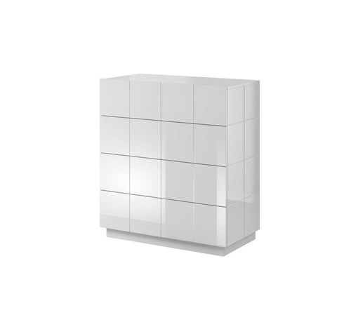 Halmar Comò con 4 cassetti Reja Bianco