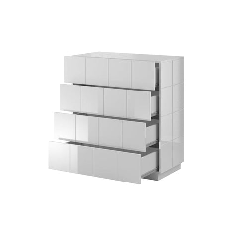 Halmar Comò con 4 cassetti Reja Bianco