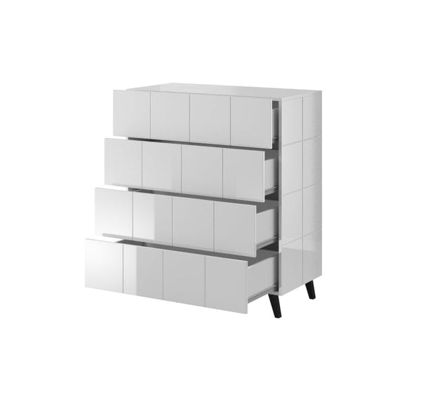 Halmar Comò con 4 cassetti Reja Bianco