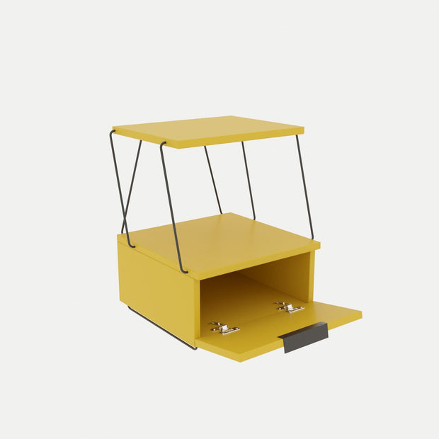 Asir Comodino con 1 anta Tekoba Giallo