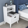 Asir Comodino con 1 cassetto Bandy 2785 Bianco