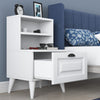 Asir Comodino con 1 cassetto Bandy 2785 Bianco