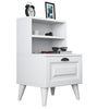 Asir Comodino con 1 cassetto Bandy 2785 Bianco