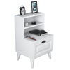 Asir Comodino con 1 cassetto Bandy 2785 Bianco