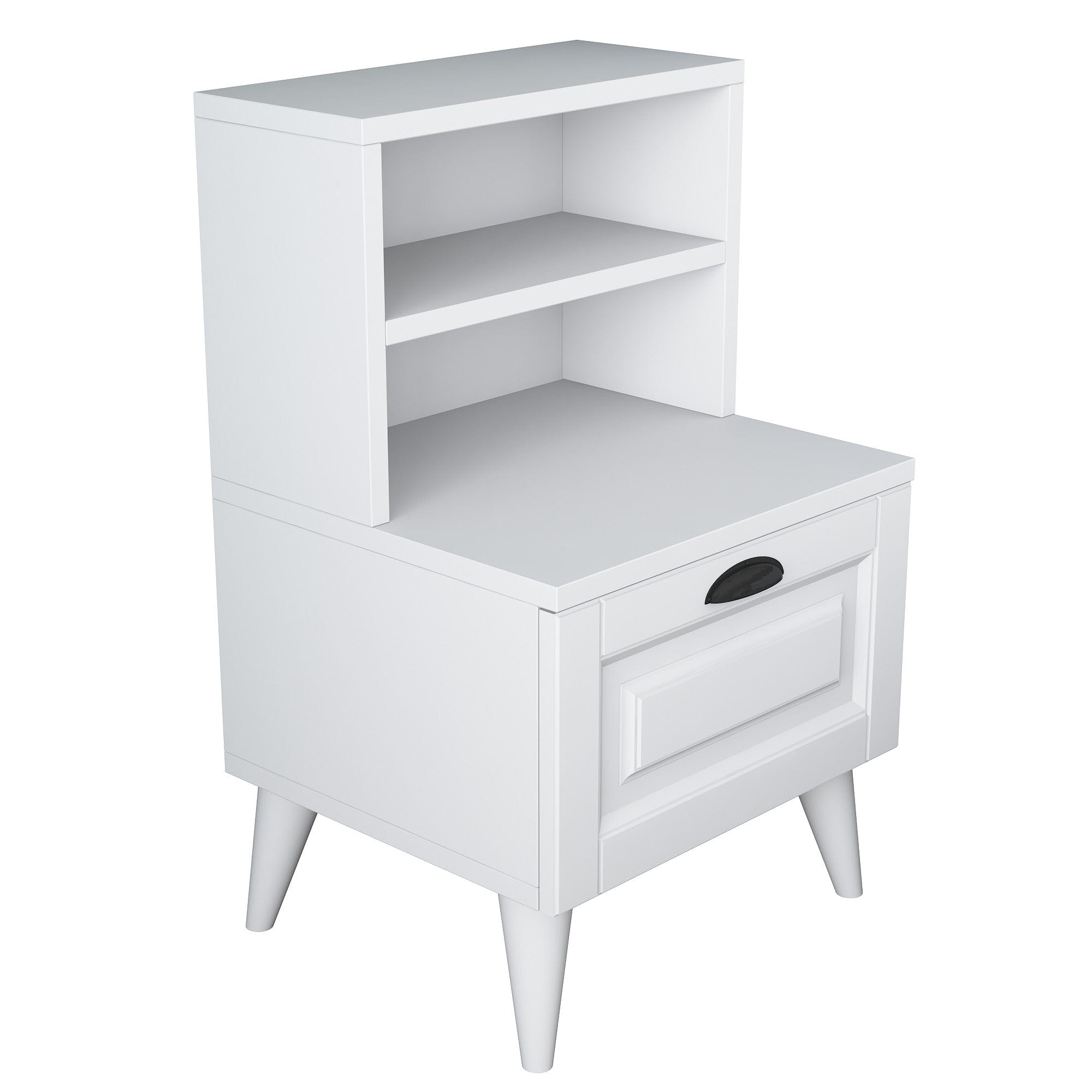 Asir Comodino con 1 cassetto Bandy 2785 Bianco