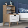 Asir Comodino con 1 cassetto Bandy 2786 Bianco