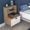 Asir Comodino con 1 cassetto Bandy 2786 Bianco